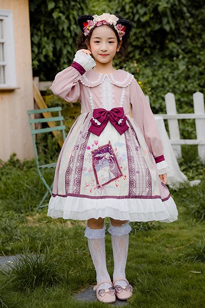 子供 ロリータ キッズ 長袖 プリンセスドレス