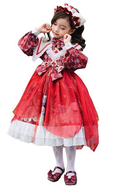 子供 ロリータ キッズ 長袖 プリンセスドレス