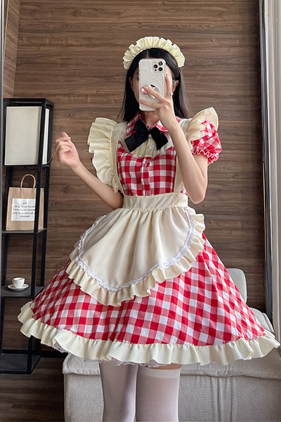 日系 可愛い 風 ロリータ メイド服