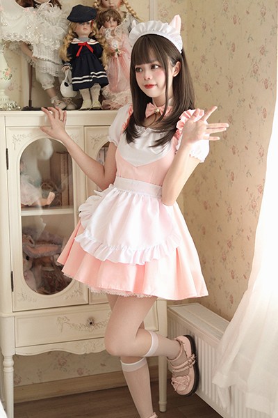 猫 メイド服 日系