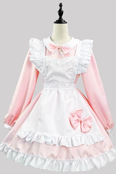 オリジナル 超萌え 日系 白黒 メイド服