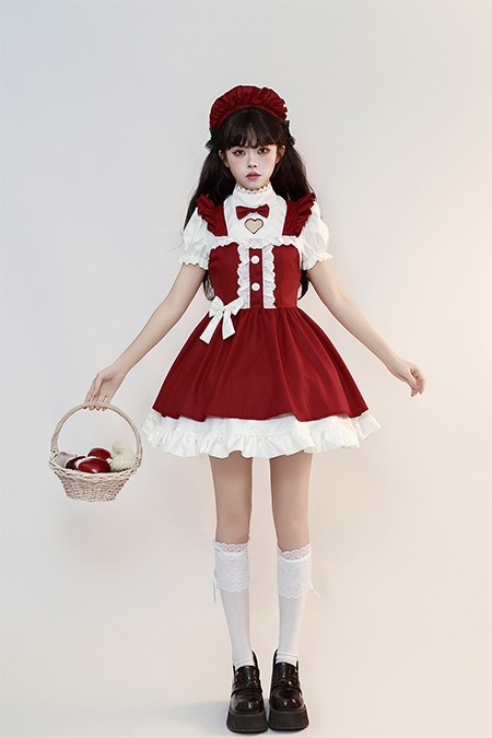 クリスマス ロリータ メイド服