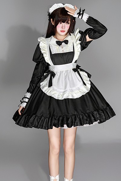 修道女 レース メイド服