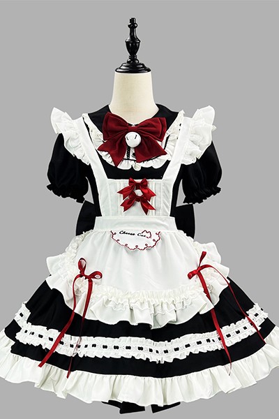 白黒 かわいい 軟妹 メイド