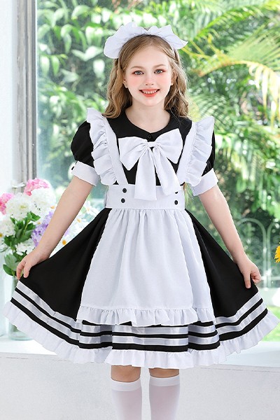 子供衣装 黒 メイド服