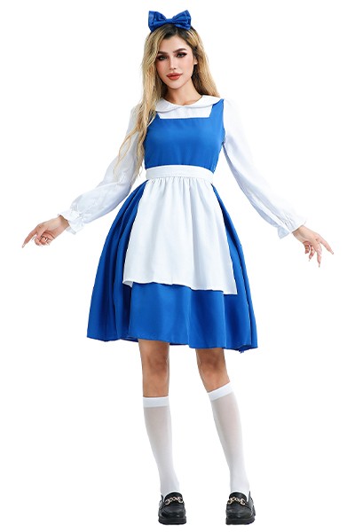 アリス メイド服 日系 アニメ ロリータ 女中 コスプレ メイド スカート