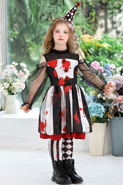 子供衣装 ピエロ サーカス パーティー 面白い仮装