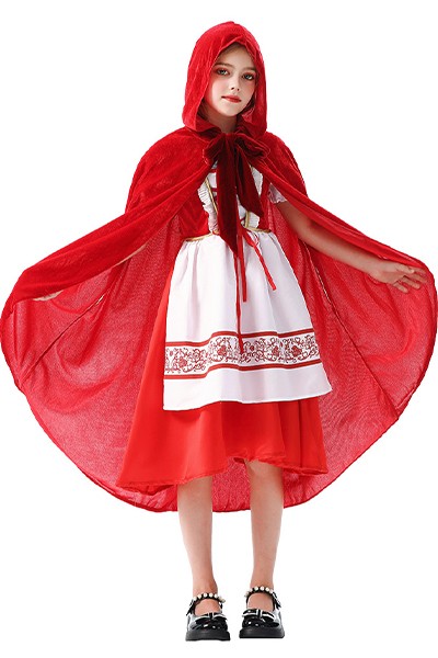 ハロウィン子供衣装 赤ずきん ケープ マント クリスマス 演劇衣装