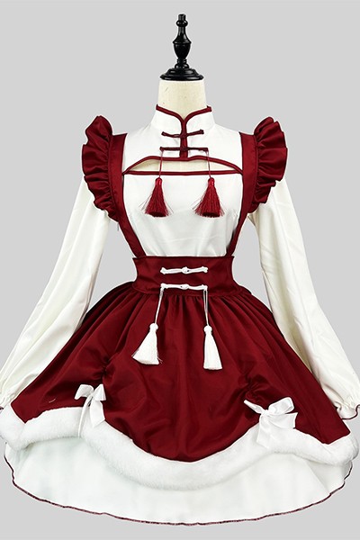 オリジナル 春節 元宵 LOLITA 演出 メイド服