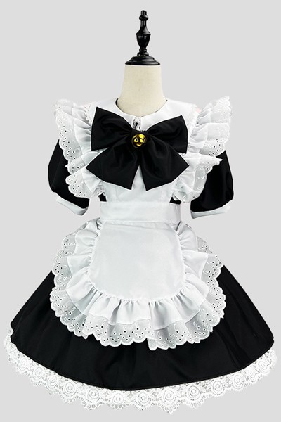 バニーガール コスプレ 白黒 女中 メイド服