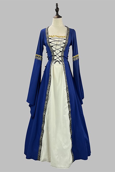 欧米 スクエアネック フレア袖