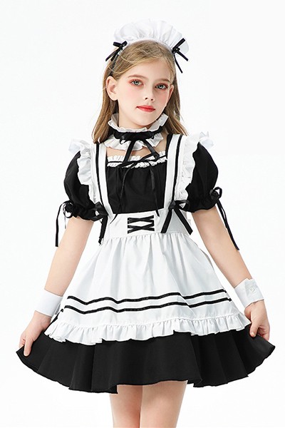 メイド服 キッズ 田園 農場 フレンチ ロリータ