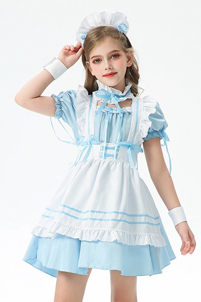 メイド服 キッズ 田園 農場 フレンチ ロリータ