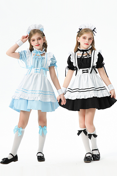 メイド服 キッズ 田園 農場 フレンチ ロリータ