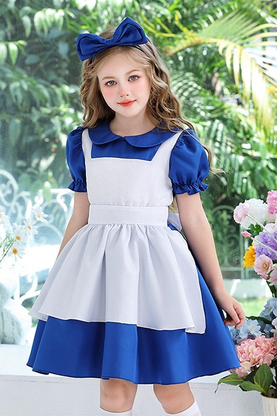 アリス プリンセスドレス ハロウィン キッズ 演劇衣装