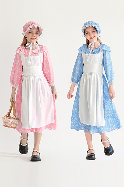 植民地少女 子供服 田園風 ヨーロッパ エステート メイド