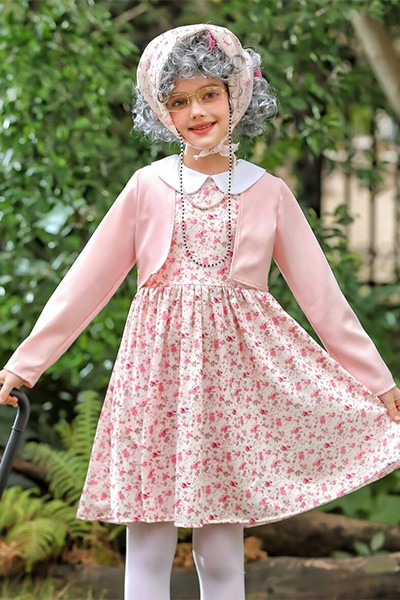 カーニバル子供衣装 花柄ドレス