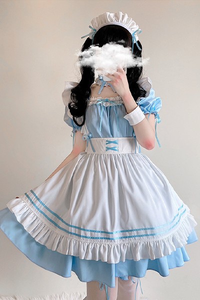 白黒 メイド服