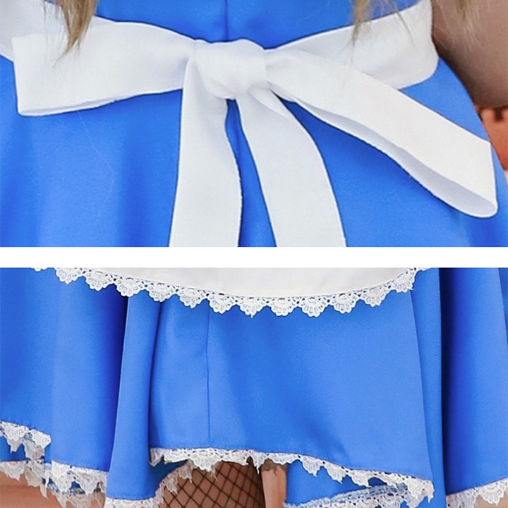 青いプリンセスドレス