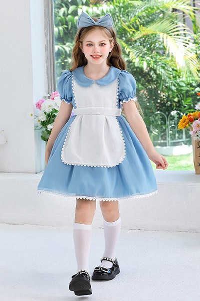 田園 アリス メイド服 キッズ ハロウィン 子供
